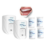 2 Dispenser Branco Fio Dental 4 Refil Dental 500m Banheiro
