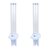 2 Dispenser Porta Poupa Copo Descartáveis P Água Automático