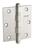 2 Dobradiça Rolamento Aço Escovado Porta Sm 3530 Pado 3 Pçs