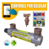 2 Em 1 Aquecedor E Ionizador De Piscina Comando Por Wifi 45 