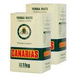 2 Erva Mate Chimarrão Canarias Gengibre Chá Uruguai 1 Kg