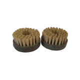 2 Escova Tam 120mm Para Politriz Rosca 14mm Lavar Sofas