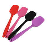 2 Espátula Colher Silicone Pão Panela Cozinha Pratica Bolo