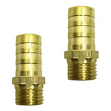 2 Espigão Adaptador Macho Fixo Latão 1 2x1 4 Rosca Bsp Kit
