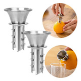 2 Espremedores Extrator Tubular Em Inox Suco Limão Laranja