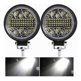 2 Farol De Milha Led Redondo 102w 12v 24v Truck Caminhão