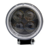 2 Farol Milha 12w Redondo 12v 24v Led Carro Road 6 000k