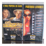 2 Filmes Fita Vhs Poderosa Afrodite Rosa Púrpura Do Cairo