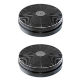 2 Filtros Carvão Ativado 17 5cm Para Depurador Fischer Slim