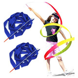 2 Fita De Ginastica Rítmica C Estilete Azul