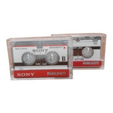 2 Fitas Microcassettes K7 Sony Para