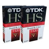 2 Fitas Vhs Tdk Hs Super