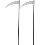 2 Foices Plástica Enfeita Fantasia Festa Decoração Halloween