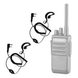 2 Fone De Ouvido Microfone Ptt Para Radio Multilaser Re020