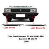 2 Friso Farol Santana Quantum 1987 Ate 1990 Preto Gl Gls D e