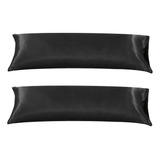 2 Fronha Capa Travesseiro Corpo Xuxão Cetim 1 30x0 40 Cor Preto