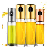 2 Galheteiro Spray Azeite Porta Tempero Vinagre Óleo Cor Dourado