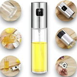 2 Galheteiro Spray Azeite Porta Tempero Vinagre Óleo Prata