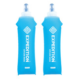 2 Garrafas Squeeze Soft Flask Silic 500ml Portátil Dobrável
