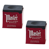 2 Giz Master Preto Para Bilhar Sinuca Snooker