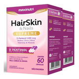 2 Hair Skin Nails Supreme D pantenol 5000mcg 60 Cápsulas
