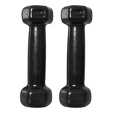 2 Halteres Dumbbell Sextavado Emborrachado 1kg Peso Academia