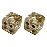 2 Jogo De Dado 26mm 2 6cm Transparente Ej Games