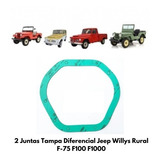 2 Juntas Tampa Diferencial Jeep Willys Rural F 75 F100 F1000
