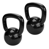 2 Kettlebell De 4kg Emborrachado Treino