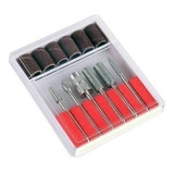2 Kit 6 Brocas 6 Lixas Lixa Para Mandril De Maquina Eletr