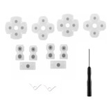 2 Kit Borracha Reparo Para Controle Ps4 Chave 2 Molas