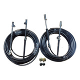 2 Kit Calibrador Inflador Pneu Caminhão Mangueira Engate 1 2