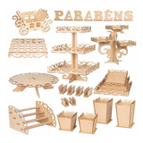 2 Kit Decoração Festa Provençal Mesa Infantil Aniversario