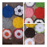 2 Kit Jg De Quarto Com 5 Pcs Cd Kit Caminho De Mesa Croche