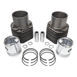 2 Kit Motor Agrale M790 2 Camisa 2 Pistão 2 Jogo De Anel 
