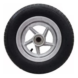 2 Kit Roda De Carrinho 8 Rolamento Duplo 200kg Pneu Camera