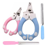 2 Kits Alicate Lixa Pet Tesoura Corte De Unhas Cães Gatos