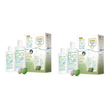 2 Kits Biotrue Solução Limpeza Lentes Contato 420 Ml Estojo