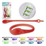 2 Kits Cadarço Silicone Elástico 12pçs Tênis Fitness Corrida Cor Colorido
