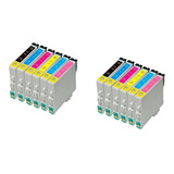 2 Kits Cartuchos Compatível Epson 481 482 483 484 485 486