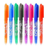 2 Kits De 8 Canetas Gel Apagável 0 5mm Escreve Apaga