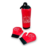 2 Kits De Boxe Infantil Com 2 Luvas Saco De Pancada Promoção