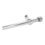 2 Kits De Varão Para Cortina 3 Mts 28 Mm Simples Cromado