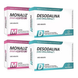 2 Kits Emagrecedor Desodalina Monaliz Redutor De Apetite Sabor Sem Sabor