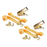 2 Kits Guincho 3 Ton Catraca Argolas Ganchos Giratórios