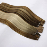 2 Kits Mega Hair Extensão Realista Moderno Semi Humano