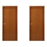 2 Kits Porta De Madeira Lisa 215x84cm Com Batente De Gdwt