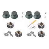 2 Kits Reparo Completo Para Controle Xbox 360 Botões Cinza