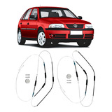 2 Kits Reparo Máquina Vidro Elétrico Dianteira Parati G3 4p