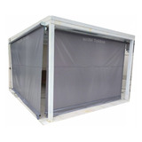 2 Kits Toldo Sob Medida Cortina Retrátil Sem Tubos Kit